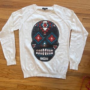 Custom Silk Screen Calavera Print.